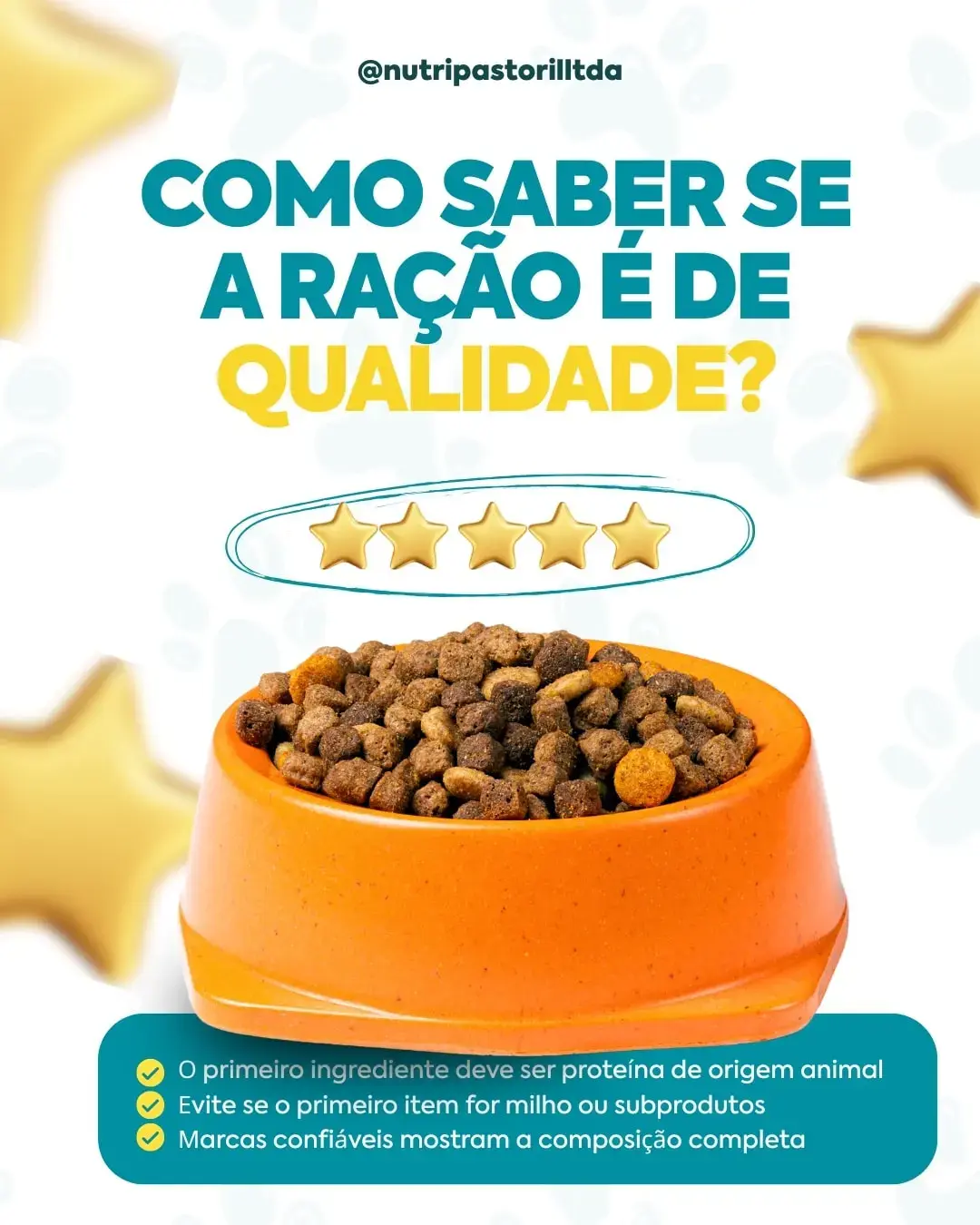 Como saber se a ração é de qualidade?